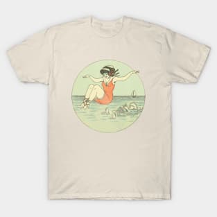 Vintage Beach Scene T-Shirt